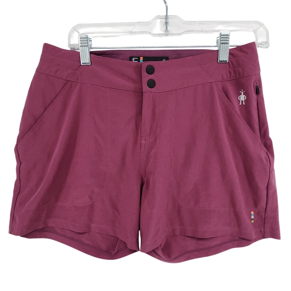 Smartwool Size M Purple Hiking Shorts Merino Blend Gorpcore Outdoor Trail Active